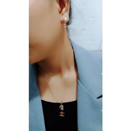 Kalung Anting Titanium.Xuping Titanium lapis mas sumbayak