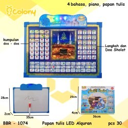 MURAH ​BBR1074 Papan Tulis LED Mini Mainan Anak Edukasi Elektronik Belajar Mengaji Muslim Alquran Permainan Multi Bahasa Montessori COLONY