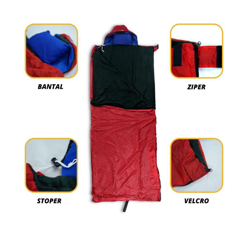 Sleeping Bag Bantal Polar Lotto / Sleeping Bag Anak /Sleeping Bag Bantal /Sleeping Bag Ultralight