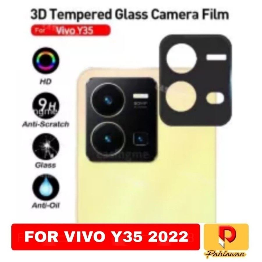 Tempered Glass FRAME BLACK VIVO Y35 Premium Frame Full Frame Black
