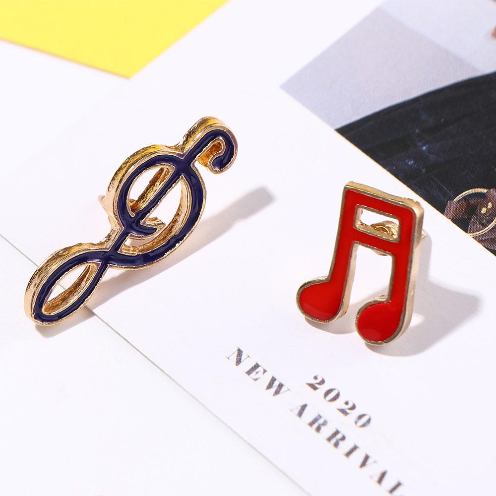 Lanfy Bros Nota Musik Lucu Minimalis Musical Note Travel Commemorative Badge Pin Kerah Pin Enamel Pin