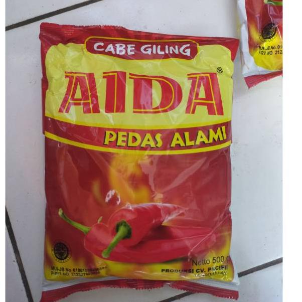 

Kirim langsung CABE GILING AIDA / CABE BUBUK AIDA 500 GRAM 60