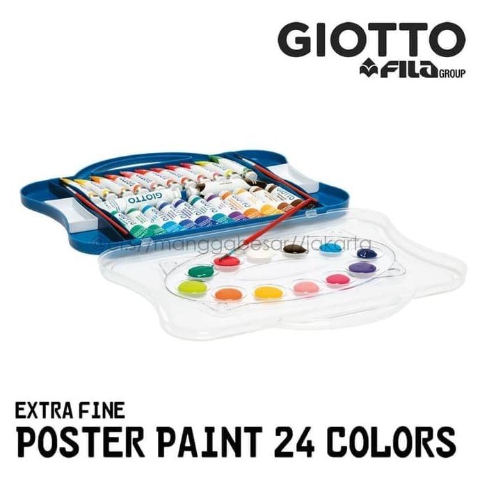 

Cat poster 24 warna 25 ml bentuk tube / poster paint GIOTTO Non COD