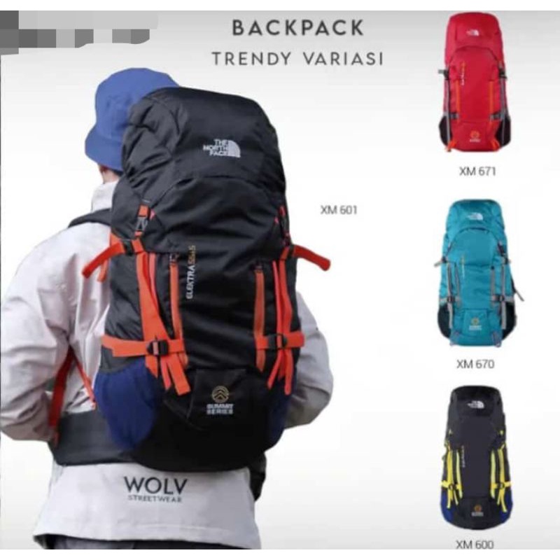 TAS CARRIER GUNUNG/TAS HIKING 50-55Ltr