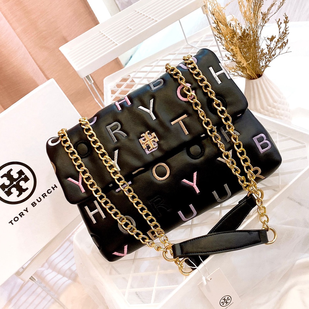 TAS SELEMPANG T*RY KIRA ALFABET SHOULDERBAG KODE SA009 + INCLUDE BOX