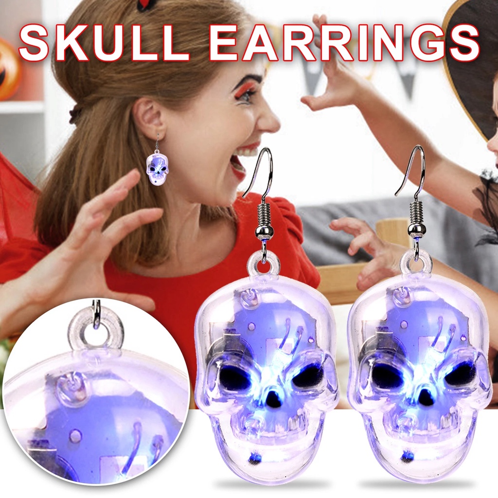 Anting Desain Labu Hantu Halloween Bahan Akrilik Untuk Wanita
