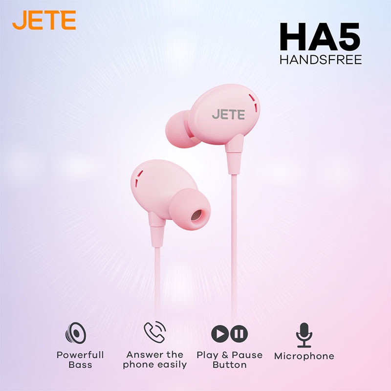 Bundling Mouse Wireless JETE MS3 + Headset JETE HA5 + Pouch Jaring