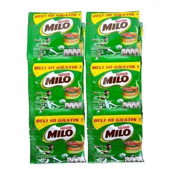* NCC * Milo Sachet Minuman Serbuk Energi Malt Susu Cokelat - Kemasan Sachet