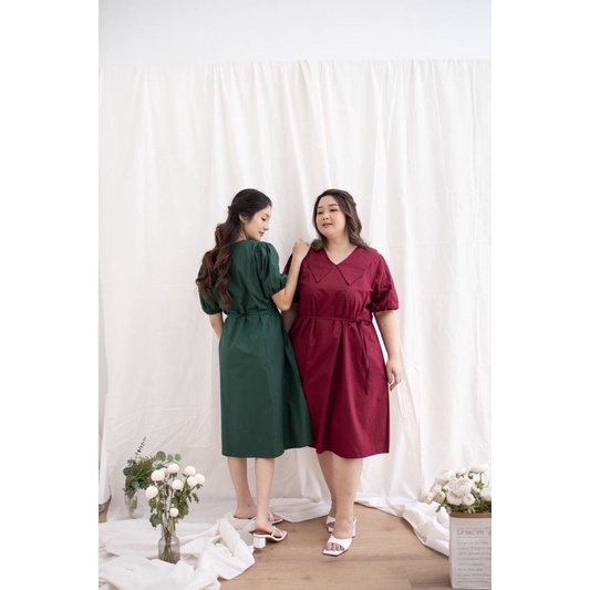 JENNIE dress BIg size ||Dress natal, dress christmas big size ||dress merah big size