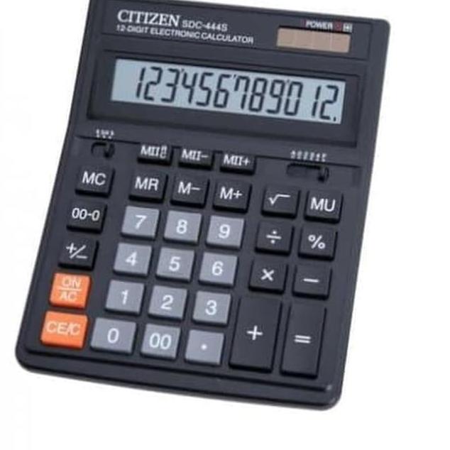 

Update KALKULATOR CITIZEN SDC-444S - CALCULATOR MEJA KANTOR SDC 444 S ORIGINAL DAGANG 12 DIGIT