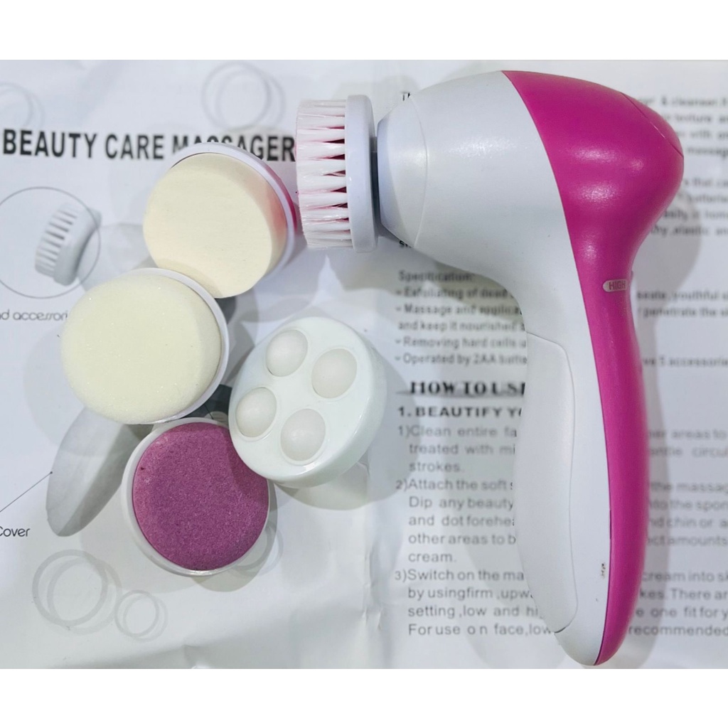 5 in 1 Alat Pembersih Facial Pori-Pori Di Wajah Elektrik / Face Beauty Care Massager 5 in 1