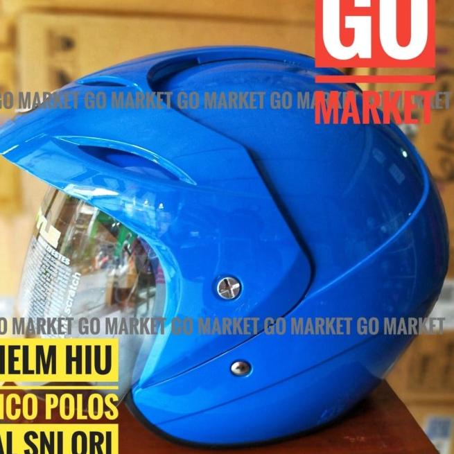 Helm Hiu Nico Biru AL Nik 9A Model Baru