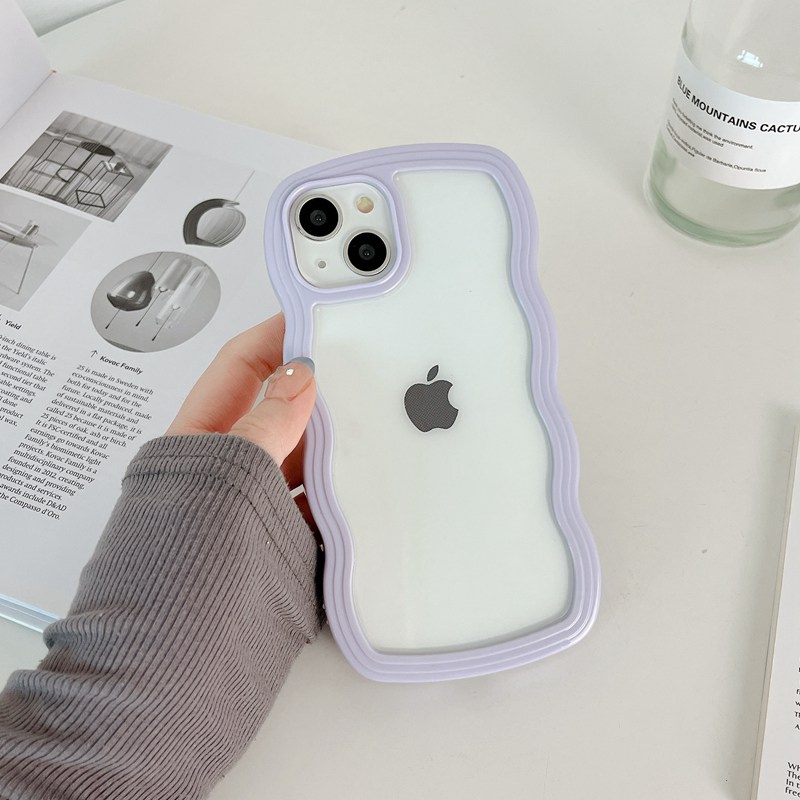 New! Curly Edge Case - Softcase for iPhone 12 13 14 Pro 14 Plus 12Pro max 13Pro max 14Pro max PROMAX