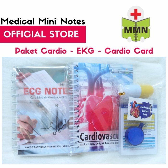Buku Kedokteran Medical Mini Notes - Paket Cardio Ekg