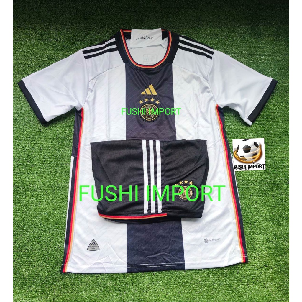 Setelan Jersey Baju Bola Jermann Home World Cup Piala Dunia 2022 Germany ( Fullset Satu Set ) Grade Ori