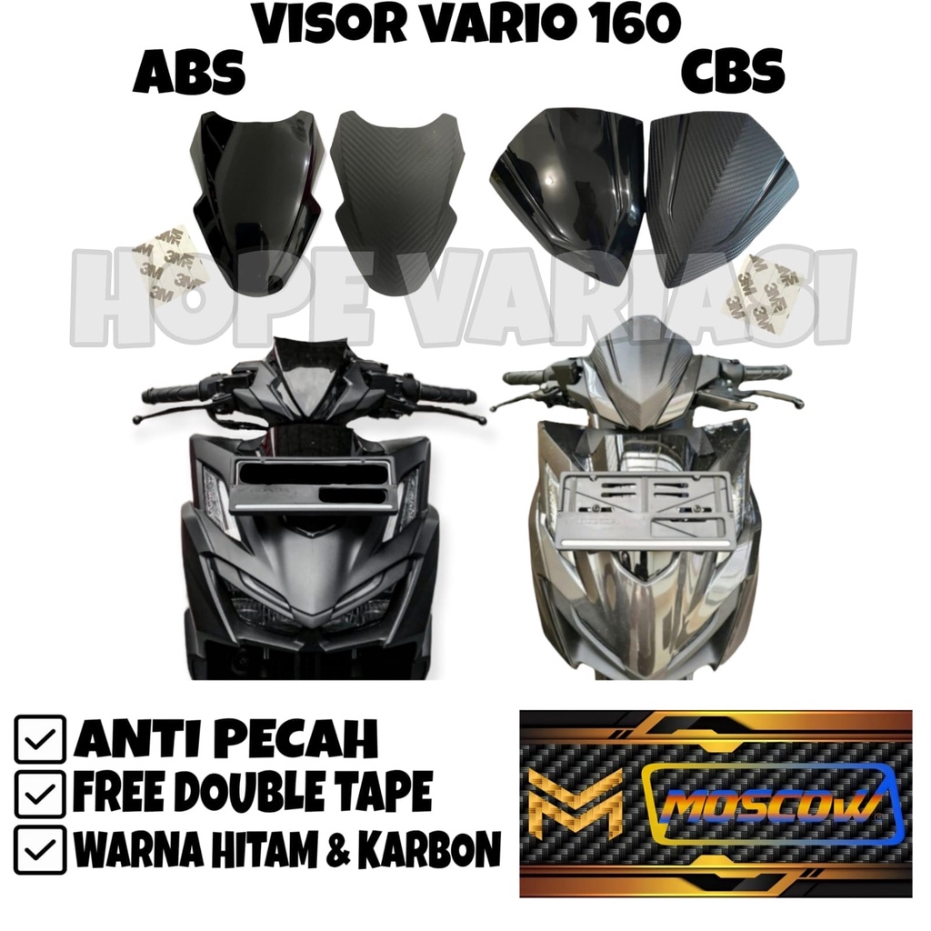 VISOR VARIO 160 CBS WINSIL VARIO 160 ABS MODEL SEPERTI ORIGINAL HONDA NEW WINDSHIELD VARIO 160 VISOR