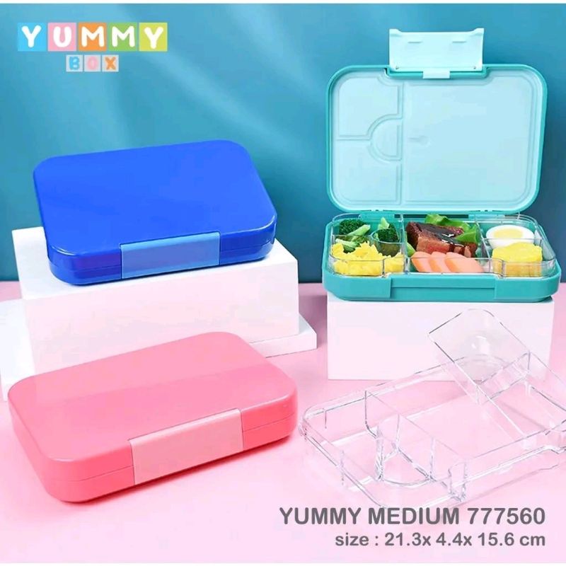 Yummy Box Medium Bento Colors 777560 Lunch Box / Kotak Makan Bekal Anak