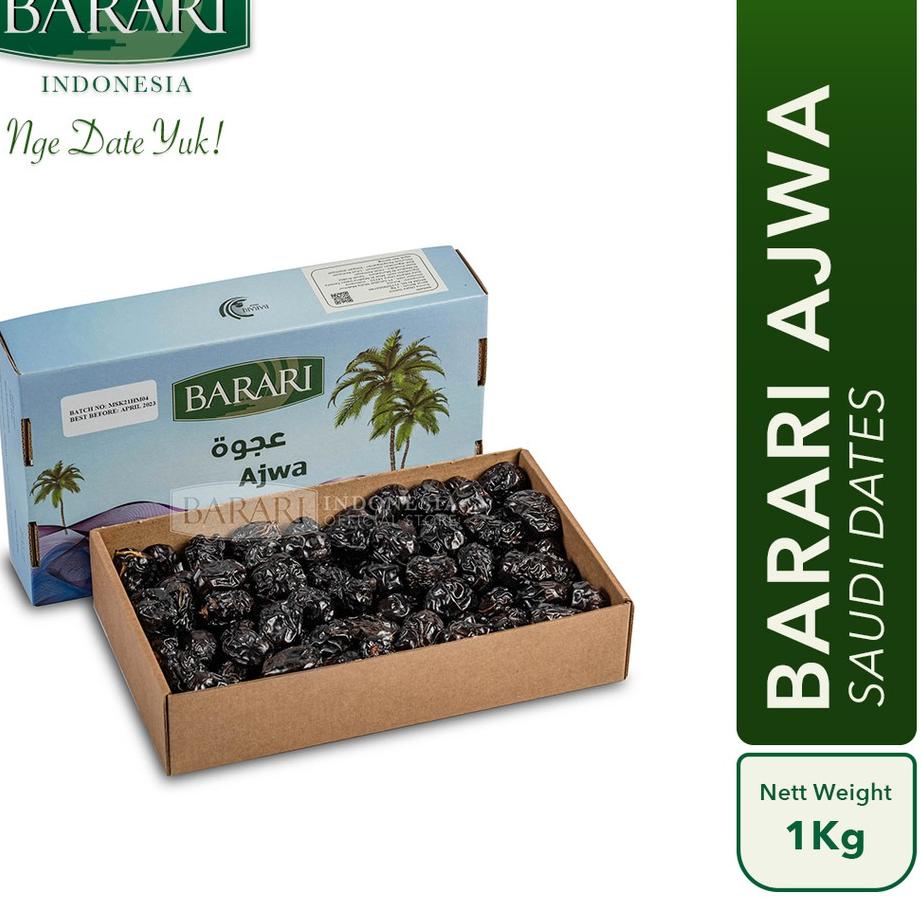 

Quality Control✅Kurma Barari Ajwa 1Kg Saudi Arabia|KD1
