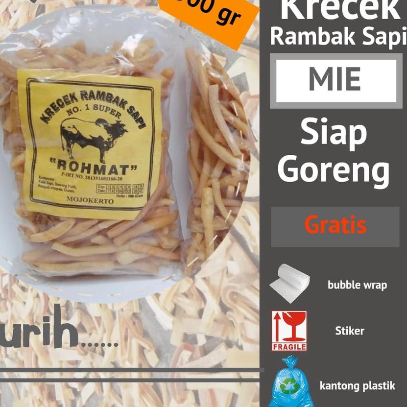 

EXCLUSIVE!Krecek Rambak Sapi STIK KECIL ( MIE ) Siap Goreng GURIH DAN NIKMAT|RA3