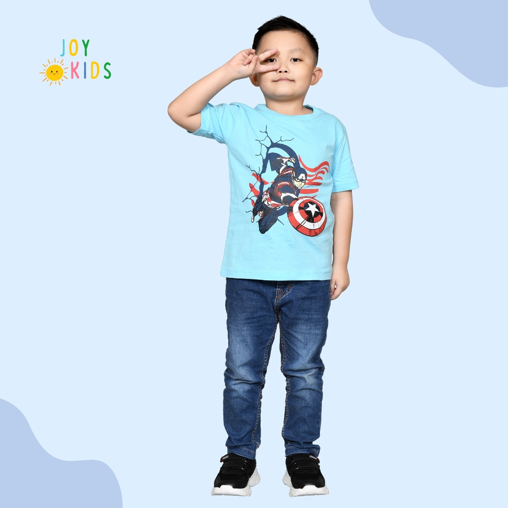 Kaos atasan anak cowo premium distro 1-12 tahun katun gambar karakter avengers, iron man, transformer, bumble bee, captain america, spiderman, ultraman terbaru