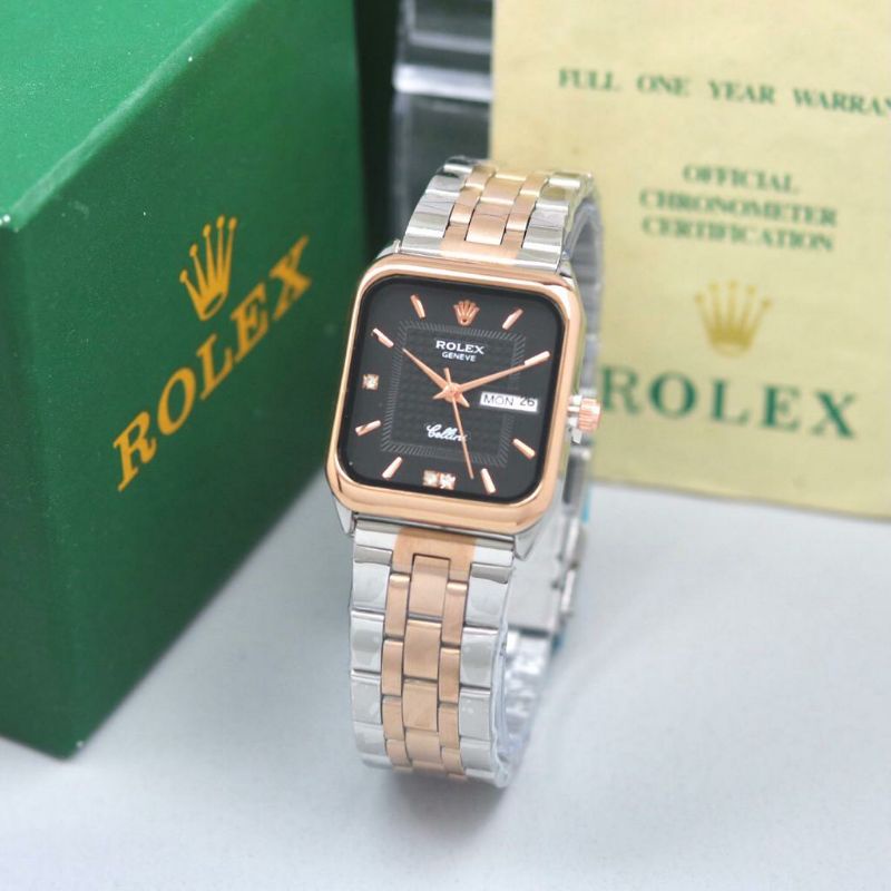 Jam Tangan Rolex Pria Wanita Rantai Stainliss Outdoor Jam Tangan Fashion Terlaris