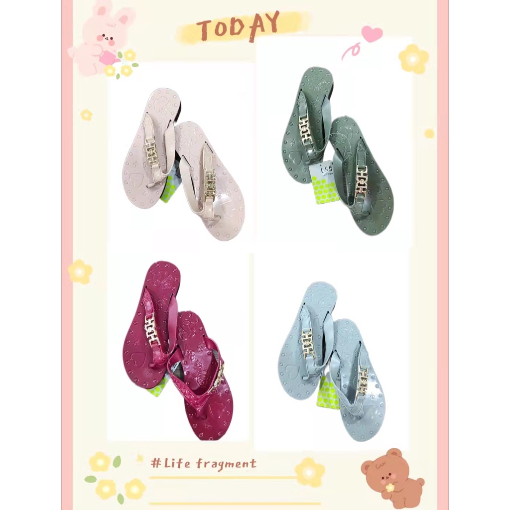 15 SHOP --- LSH - Sandal Wanita Jepit Slip On Sandal Jelly / outdoor