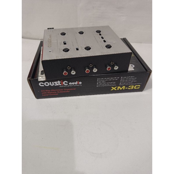 crossover aktif coustic audio XM-3C QBass