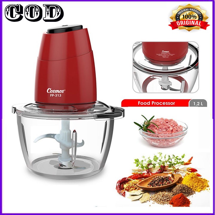 PROMO Blender / Pengolah Makanan / Food Processor Cosmos 1,2 Lt FP 313