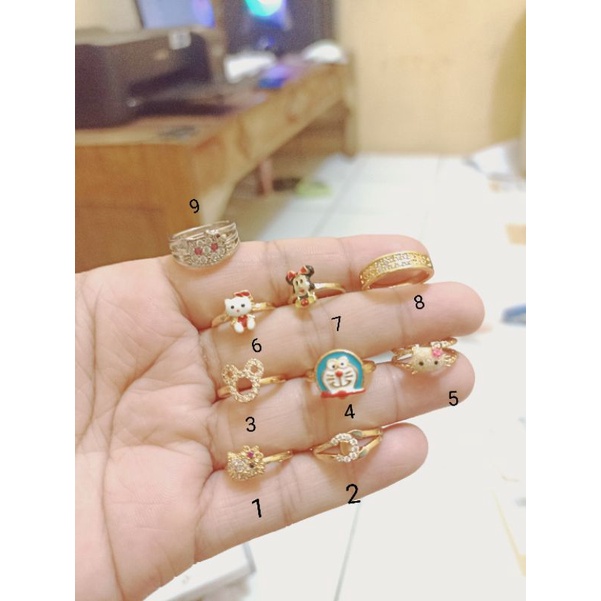 CINCIN ANAK KARAKTER KARTUN 9 VARIASI
