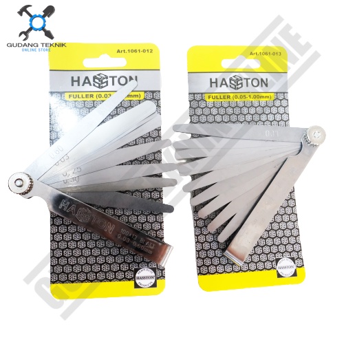 Feeler Gauge 13pcs Blades HASSTON PROHEX 1061-012 / Fuller Fuler Klep 13pcs Pisau HASSTON 1061-013