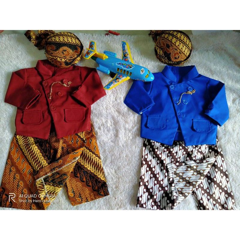 BESKAP/SURJAN/BASOFI BAYI DAN ANAK LAKI2 WARNA MARON DAN BIRU//+BLANGKON//MURAH