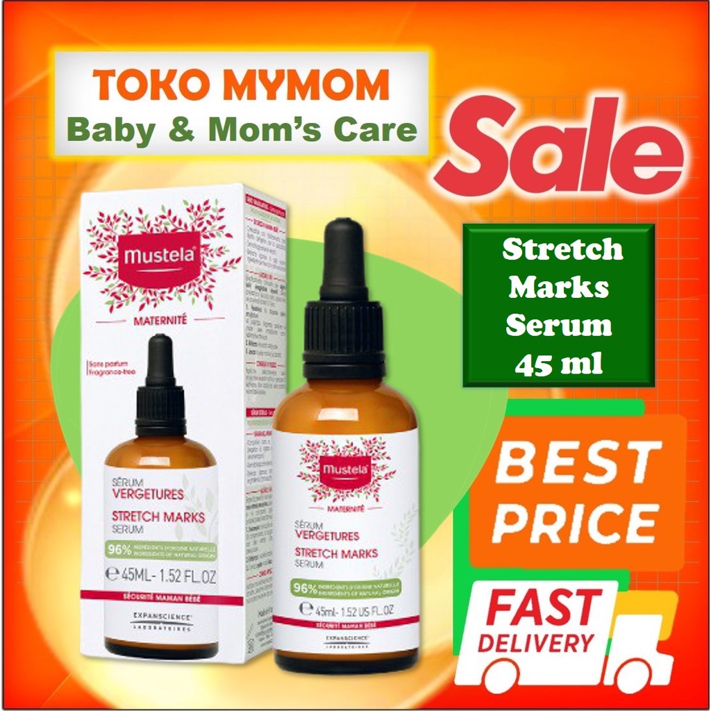 [BPOM] Mustela Stretch Marks Serum 45ml / Stretch Marks CREAM 150ml / Serum Ibu Hamil / MY MOM