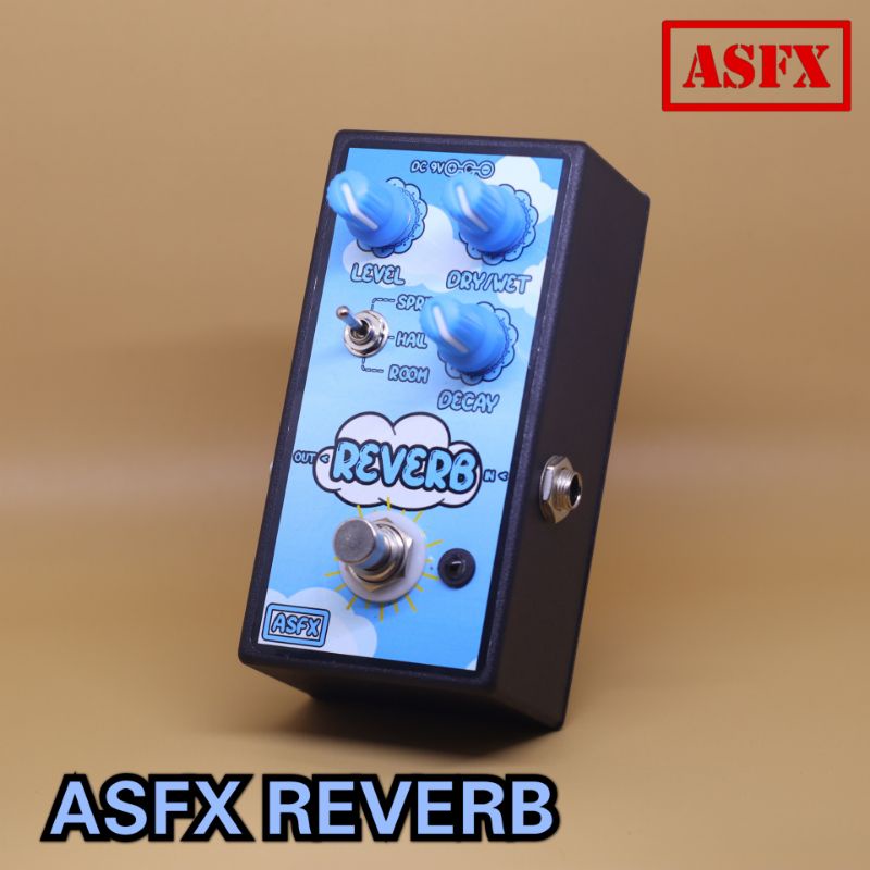 efek Reverb ASFX murah guitar pedal stompbox reverb AS Effect bisa untuk gitar, suling, vocal, biola