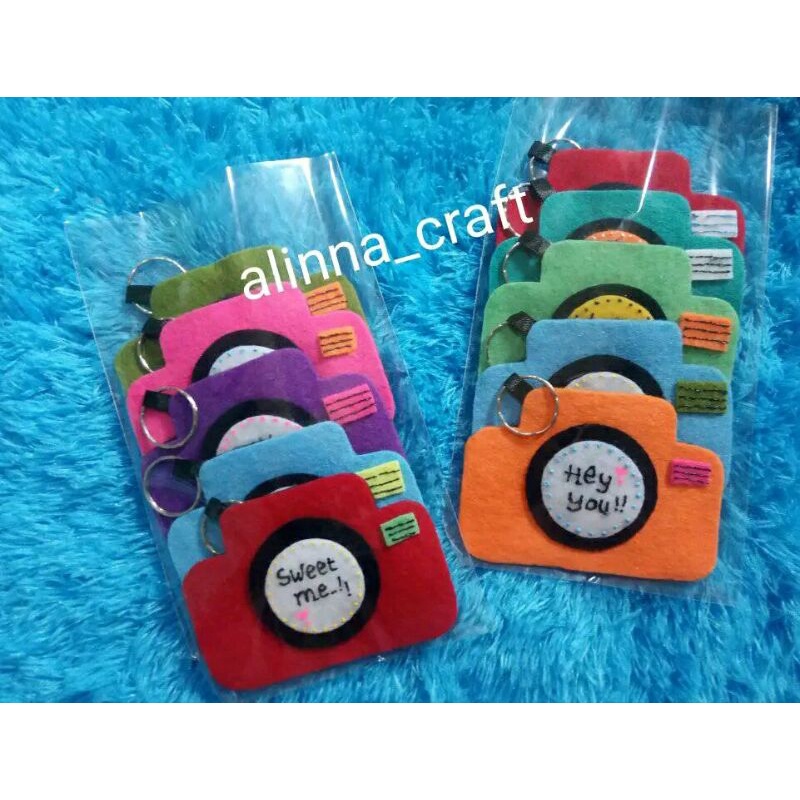 

amplop lebaran motif kamera pake gantungan kunci