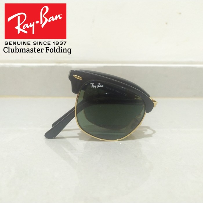 Murah Kacamata Rayban Clubmaster Folding Lipat 2176 Leopard Sunglasses Trendi