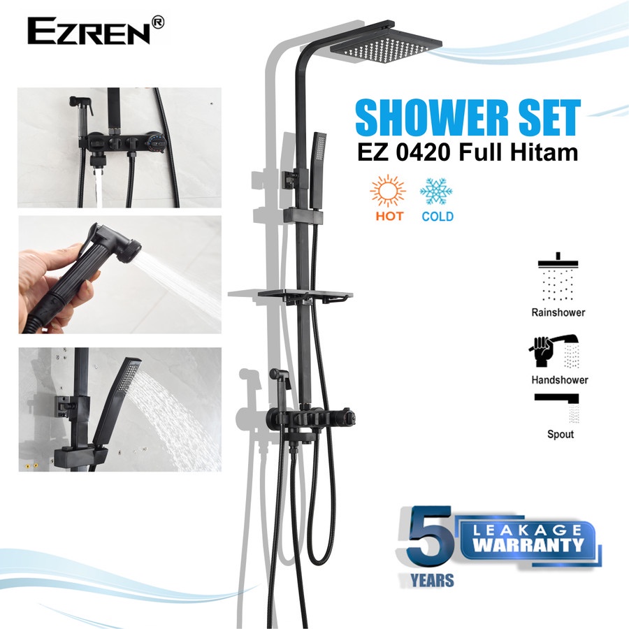 Ezren EZ-0420 Shower Set Handshower Mandi Hand Head Kepala Air Paket