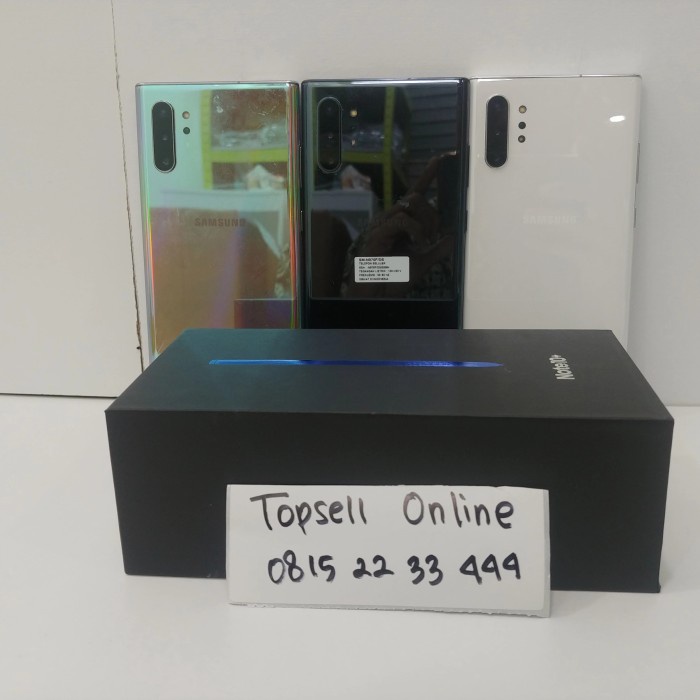 [ Second / Bekas ] Samsung Note 10 Plus Ram 12/256 Sein Fullset Original Like New Handphone / Ponsel