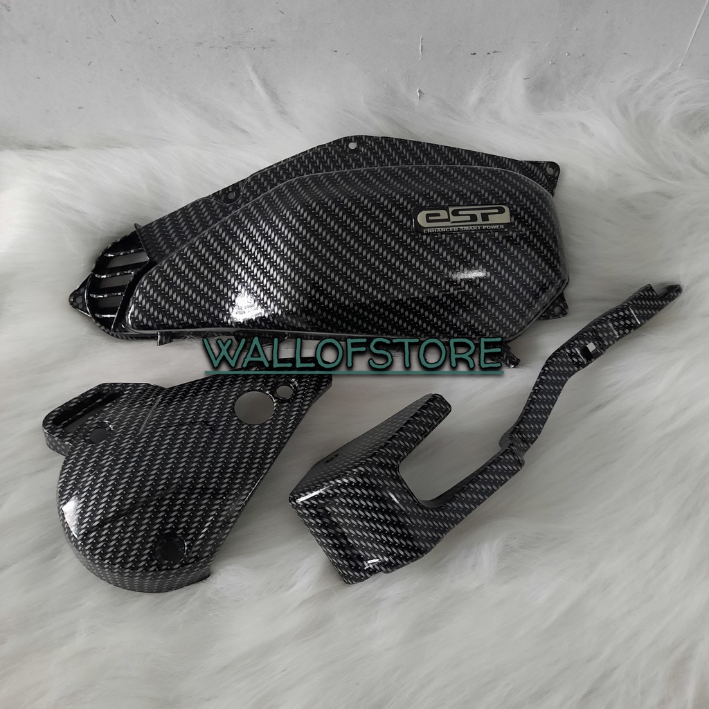Jual Paket Cover Tutup Filter-Sensor-Cap L Carbon Vario 125 eSP K60
