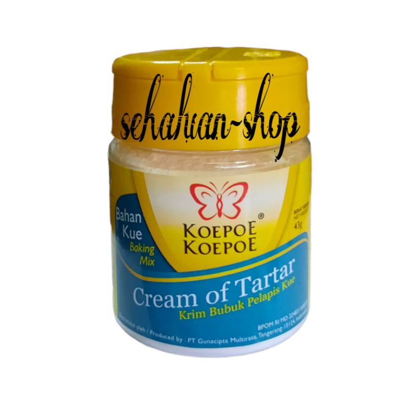 

Cream Of Tartar - Krim Bubuk Pelapis Kue Koepoe-Koepoe