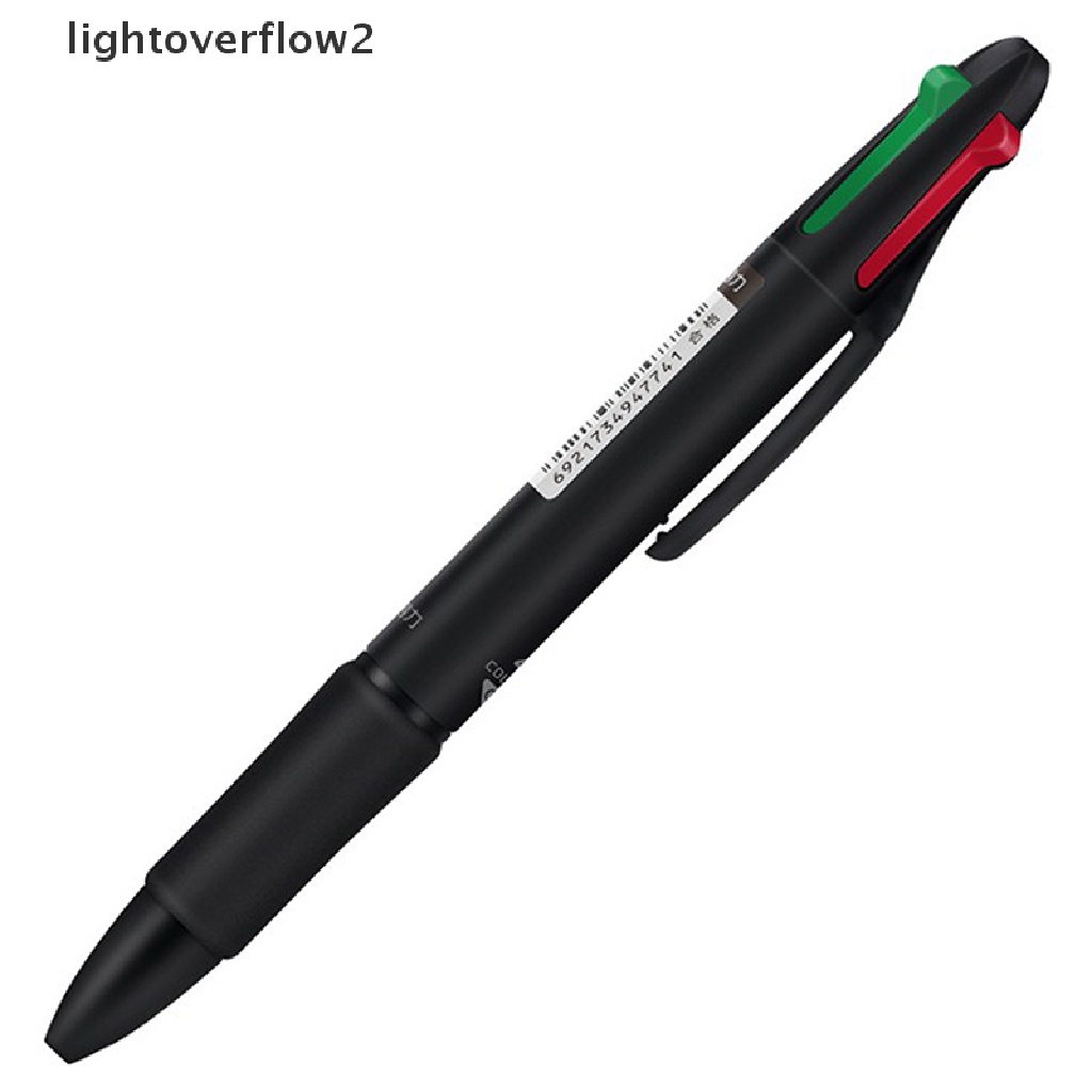 (lightoverflow2) 1pc Bolpen 0.7mm Warna Merah / Hijau / Biru / Hitam Untuk Stationery Sekolah / Kantor