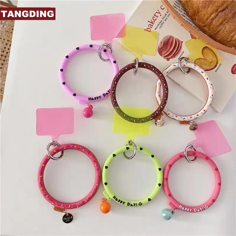 【COD Tangding】Ring Holder Handphone Bentuk Donat Bahan Silikon Anti Hilang