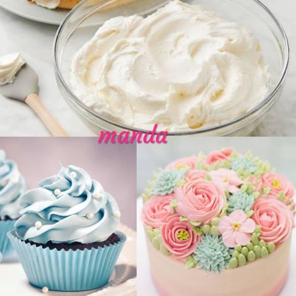 ㊔V 250 gram butter cream siap pakai buttercream instan NEW PRODUCT 3689 ✤