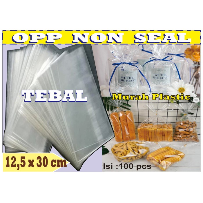 

Bergaransi Plastik Opp 12,5 X 30 Tebal Tanpa Seal Isi 100 Pcs/Undangan/Roti/Dll Diskon