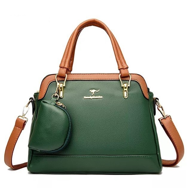 [COD] Tas Totebag Bisa Selempang &amp; Bahu Wanita Bonus Dompet kecil Tas Wanita Terbaru Kulit Sintetis Kekinian style Korean