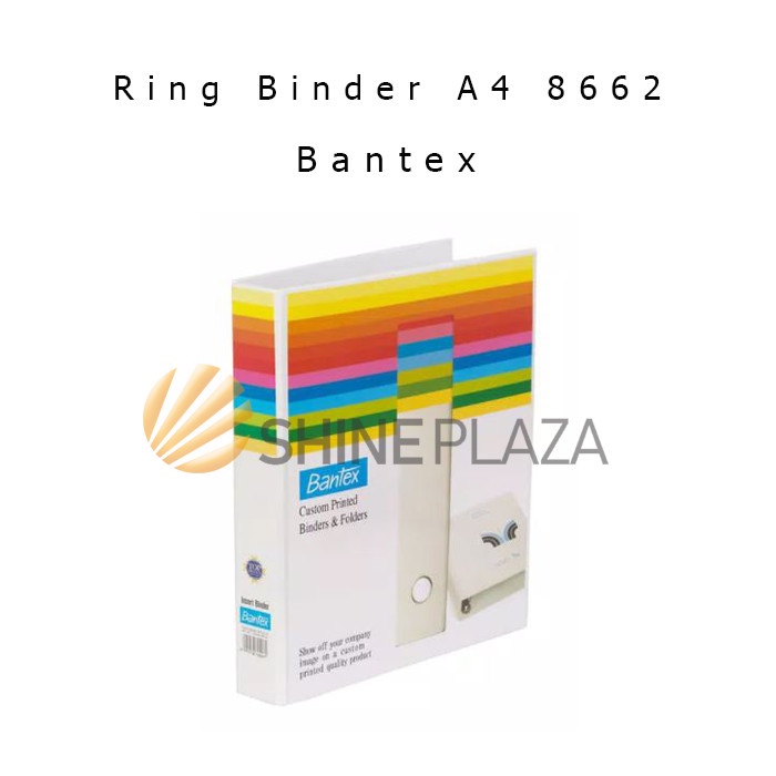 

Ordner Bantex A4 Insert Ring Binder 3 Ring 65mm 8662