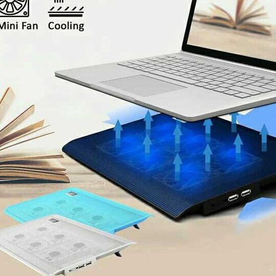 *BestSeller* Cooling Pad Laptop Cooler Fan Tatakan Kipas Pendingin Laptop 6 Kipas Berkualitas