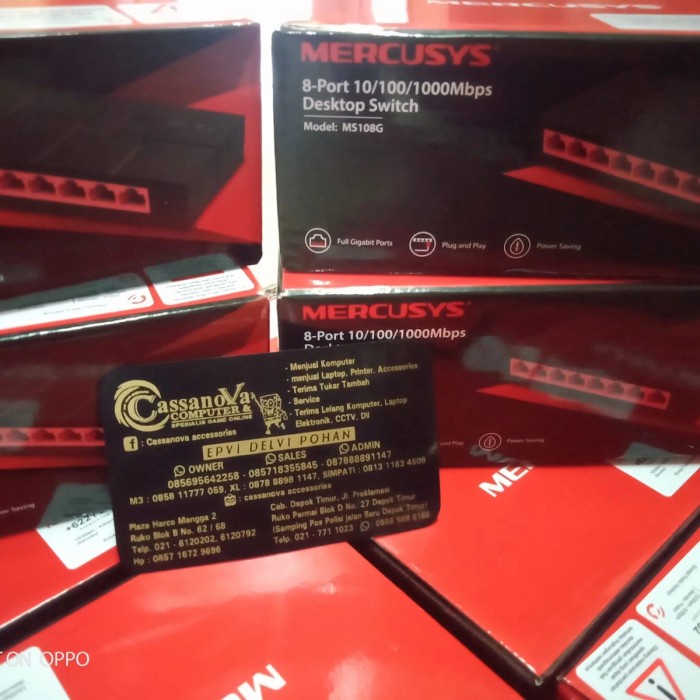 Swich Hub 8Port Gigabit Mercusys Ms108G / Swich Hub Mercusys Ms108G 8P