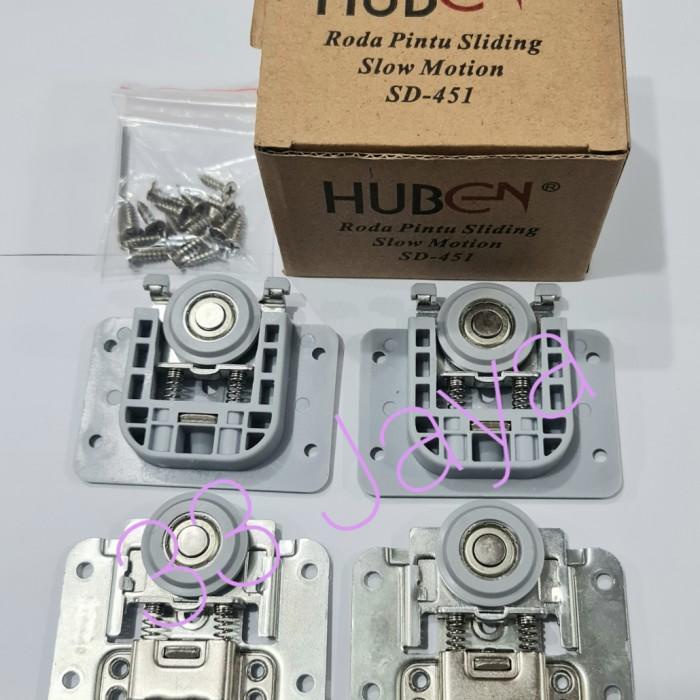 Roda Pintu Sliding SD 452 untuk 2 pintu merk Huben