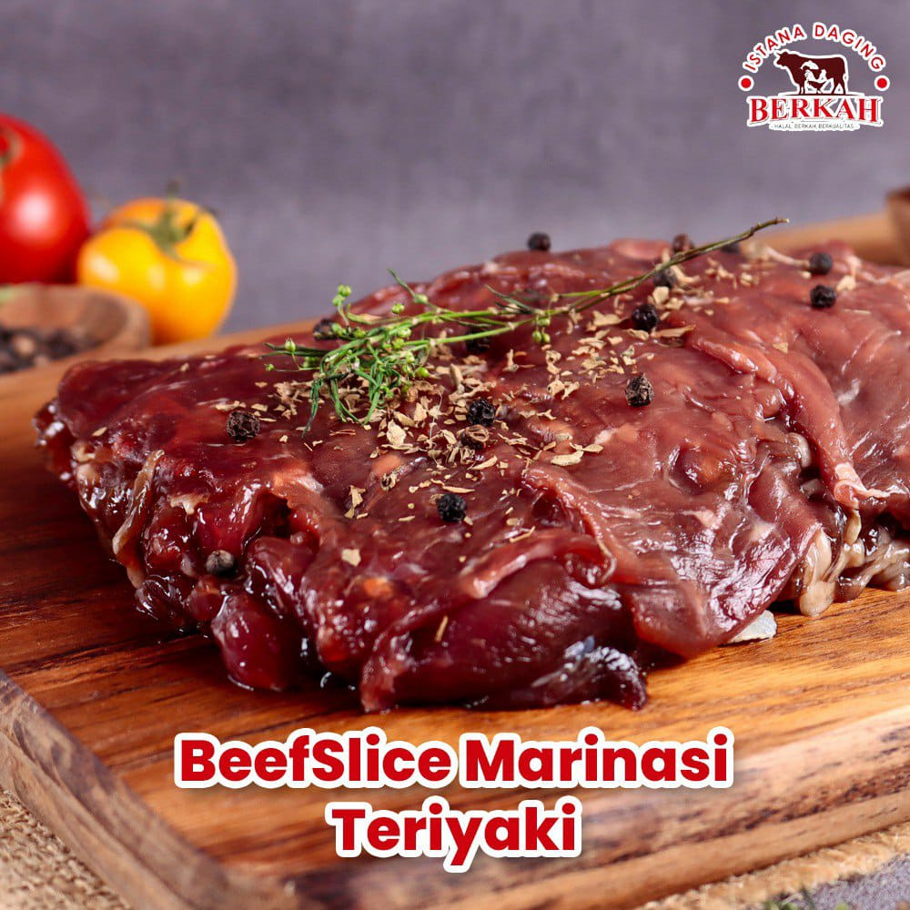 

Beef Slice Marinate Teriyaki 500 gr I Istana Daging Berkah