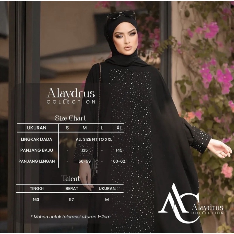 Abaya Gamis Maxi Dress Arab Saudi Bordir Zephy Turki 871